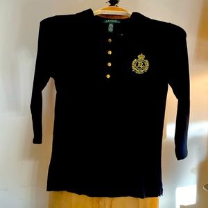 Ralph Lauren top, black size medium.